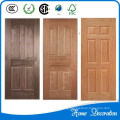 Imitation wooden color hdf melamine door skin made in China